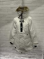 COAT OF ARMS - NEW YORK WOMENS HEAVY DOWN PARKA IN WHITE - Image 5