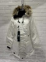 COAT OF ARMS - NEW YORK WOMENS HEAVY DOWN PARKA IN WHITE - Image 6