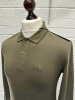 C.P COMPANY SLIM FIT STRETCH PIQUET POLO SHIRT IN DK GREEN - Small.     / p2p 19” - Image 5