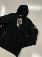 Stone Island 60452 Hooded Navy  sweatshirt in stretch cotton fleece. 

Small / P2P 22” - Image 2