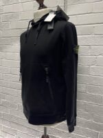 Stone Island 60452 Hooded Navy  sweatshirt in stretch cotton fleece. 

Small / P2P 22” - Image 4