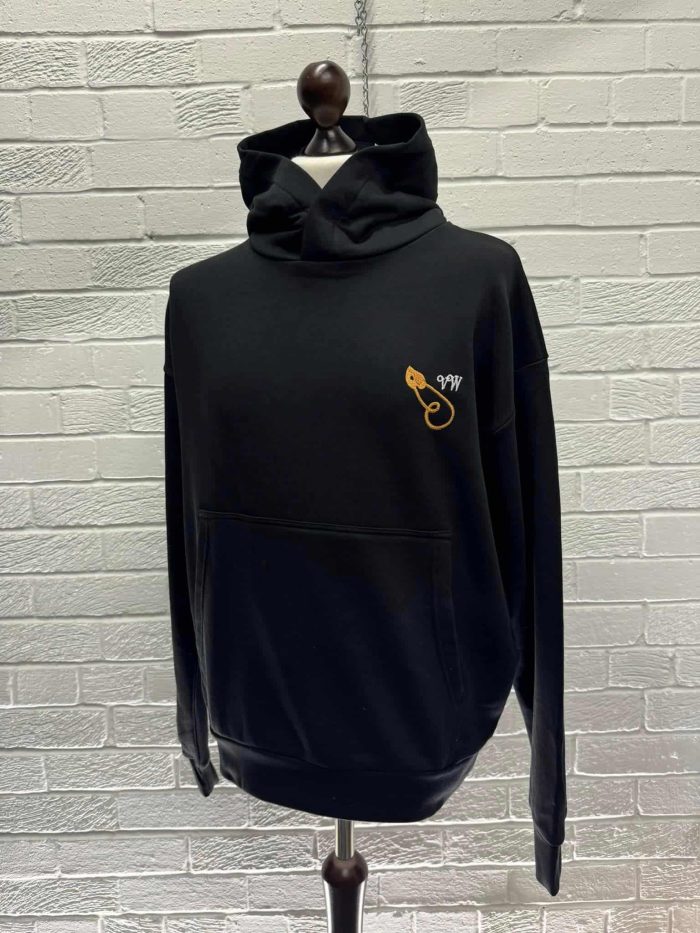 Vivienne Westwood Relaxed Fit Pullover Hoodie in Black - Image 4