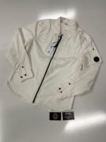 Cp Company Gabardine overshirt In White - Large / 22” p2p