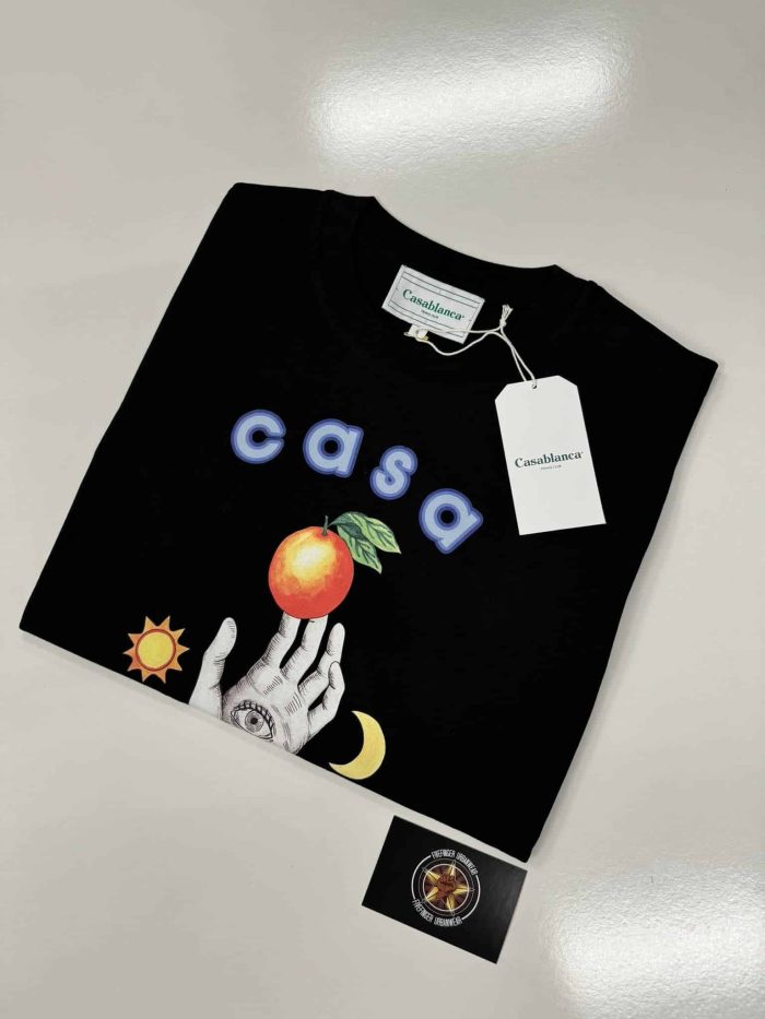 Casablanca Black Casa Talisman T-Shirt - Image 5