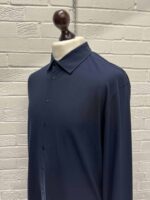 HERNO men’s longsleeve polo shirt in navy - Size 56 / XXXL / p2p 25” - Image 6