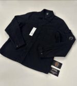 CP Company Stretch Moleskin Shirt In Black -  Size Large / 21.5” P2P