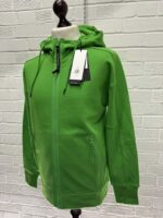 CP Company Diagonal Raised Fleece Goggle Hoodie in Green - Image 3
