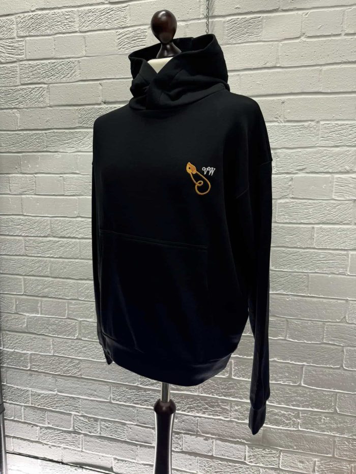 Vivienne Westwood Relaxed Fit Pullover Hoodie in Black - Image 7