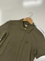 C.P COMPANY SLIM FIT STRETCH PIQUET POLO SHIRT IN DK GREEN - Small  / p2p 19.5" - Image 2
