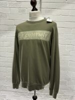 CP Company Light Fleece Crew Sweatshirt in Green   • Reg fit • Certilogo • Crew neck -     Large / p2p 22” - Image 4