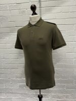 C.P COMPANY SLIM FIT STRETCH PIQUET POLO SHIRT IN DK GREEN - Small  / p2p 19.5" - Image 4