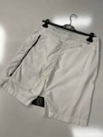 CP Company Mens 50 fili stretch multipocket Bermuda cargo shorts in White    Size 48 / w32” - Image 4