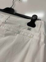 CP Company Mens 50 fili stretch multipocket Bermuda cargo shorts in White    Size 48 / w32” - Image 5