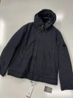 CP Company 50 Fili Rubber Short Jacket in navy