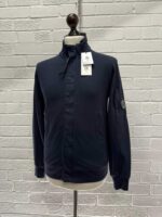 CP COMPANY Open sweatshirt in light fleece in navy  -  Size XS / p2p 19.5” - Image 5