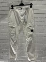 C.P COMPANY SATIN STRETCH CARGO PANT IN WHITE -  Size 48 / W32” - Image 4