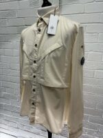 CP COMPANY Long Sleeve Shirt in Cotton Rip- stop  - Large p2p 23” - Image 4