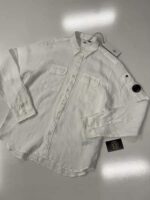 CP Company Long sleeve linen Shirt in White  -  Size Large / 22” p2p
