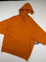 CP Company 037B Brushed & Emerized Diagonal Fleece Hoodie in Orange -  Large / P2P 24” - Image 2