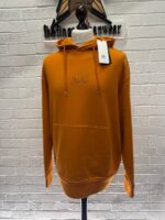CP Company 037B Brushed & Emerized Diagonal Fleece Hoodie in Orange -  Large / P2P 24” - Image 5