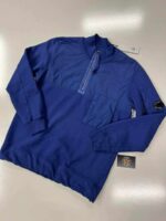 CP COMPANY BRUSHED FLEECE MIXED GARMENT DYED LENS 1/4 ZIP SWEATER