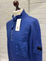CP COMPANY BRUSHED FLEECE MIXED GARMENT DYED LENS 1/4 ZIP SWEATER - Image 6