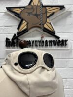 CP Company 082A Diagonal Raised Fleece goggle Hood Open Zipped Sweatshirt- Pistachio  - Small / p2p 21” - Image 6
