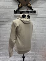 CP Company 082A Diagonal Raised Fleece goggle Hood Open Zipped Sweatshirt- Pistachio  - Small / p2p 21” - Image 7
