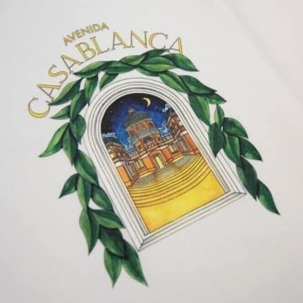 Casablanca White 'Casablanca Avenida' T-Shirt Organic cotton jersey T-shirt.