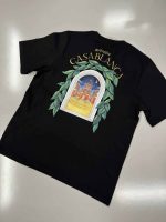Casablanca Black 'Casablanca Avenida' T-Shirt Organic cotton jersey T-shirt - Image 3