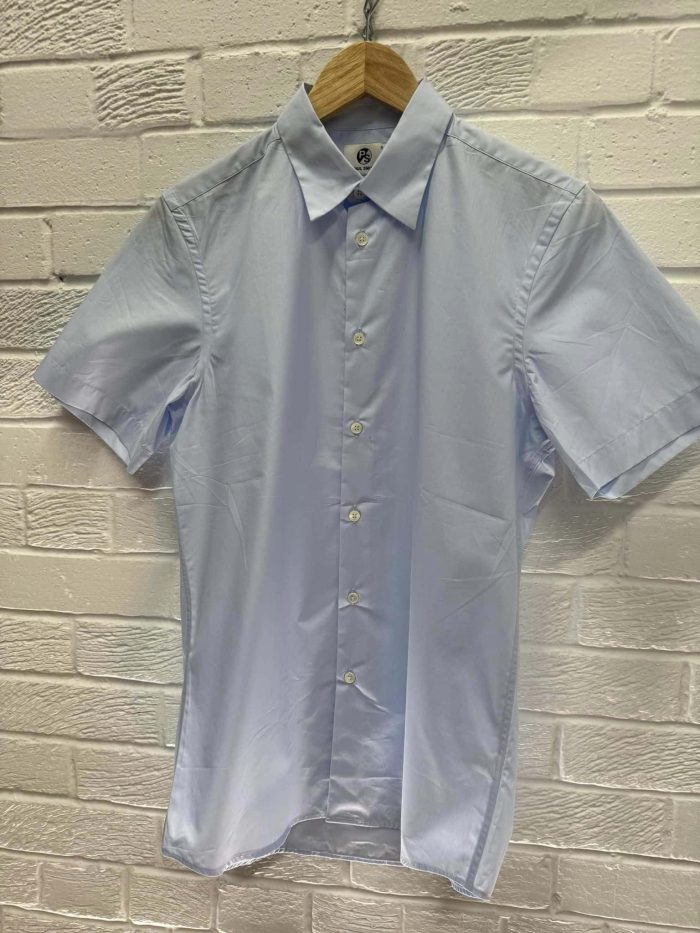 Paul Smith men’s short sleeve shirt in blue - Small / p2p 20.5” - Image 4