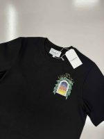 Casablanca Black 'Casablanca Avenida' T-Shirt Organic cotton jersey T-shirt - Image 6