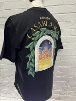 Casablanca Black 'Casablanca Avenida' T-Shirt Organic cotton jersey T-shirt - Image 8