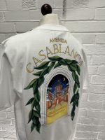 Casablanca White 'Casablanca Avenida' T-Shirt Organic cotton jersey T-shirt. - Image 9