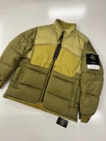 Stone Island 42840 MODIFIED PANAMA 6/3 HT NYLON MIX FABRICS DOWN-TC JACKET - Large / 25” p2p outer