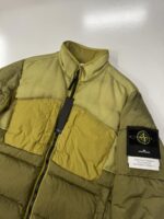 Stone Island 42840 MODIFIED PANAMA 6/3 HT NYLON MIX FABRICS DOWN-TC JACKET - Large / 25” p2p outer - Image 2