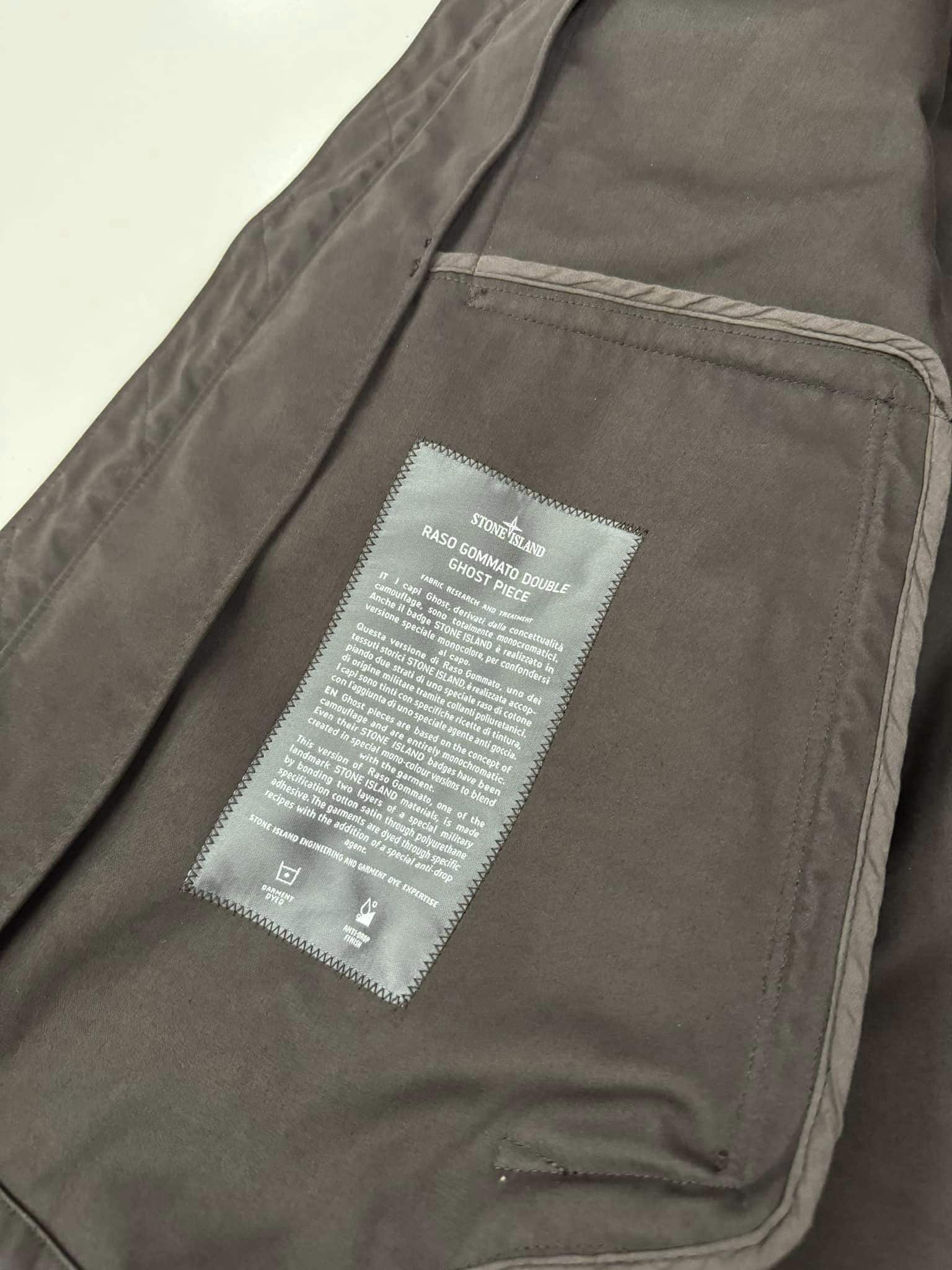 STONE ISLAND 441F1 RASO GOMMATO DOUBLE GHOST PIECE HOODED