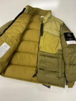 Stone Island 42840 MODIFIED PANAMA 6/3 HT NYLON MIX FABRICS DOWN-TC JACKET - Large / 25” p2p outer - Image 4