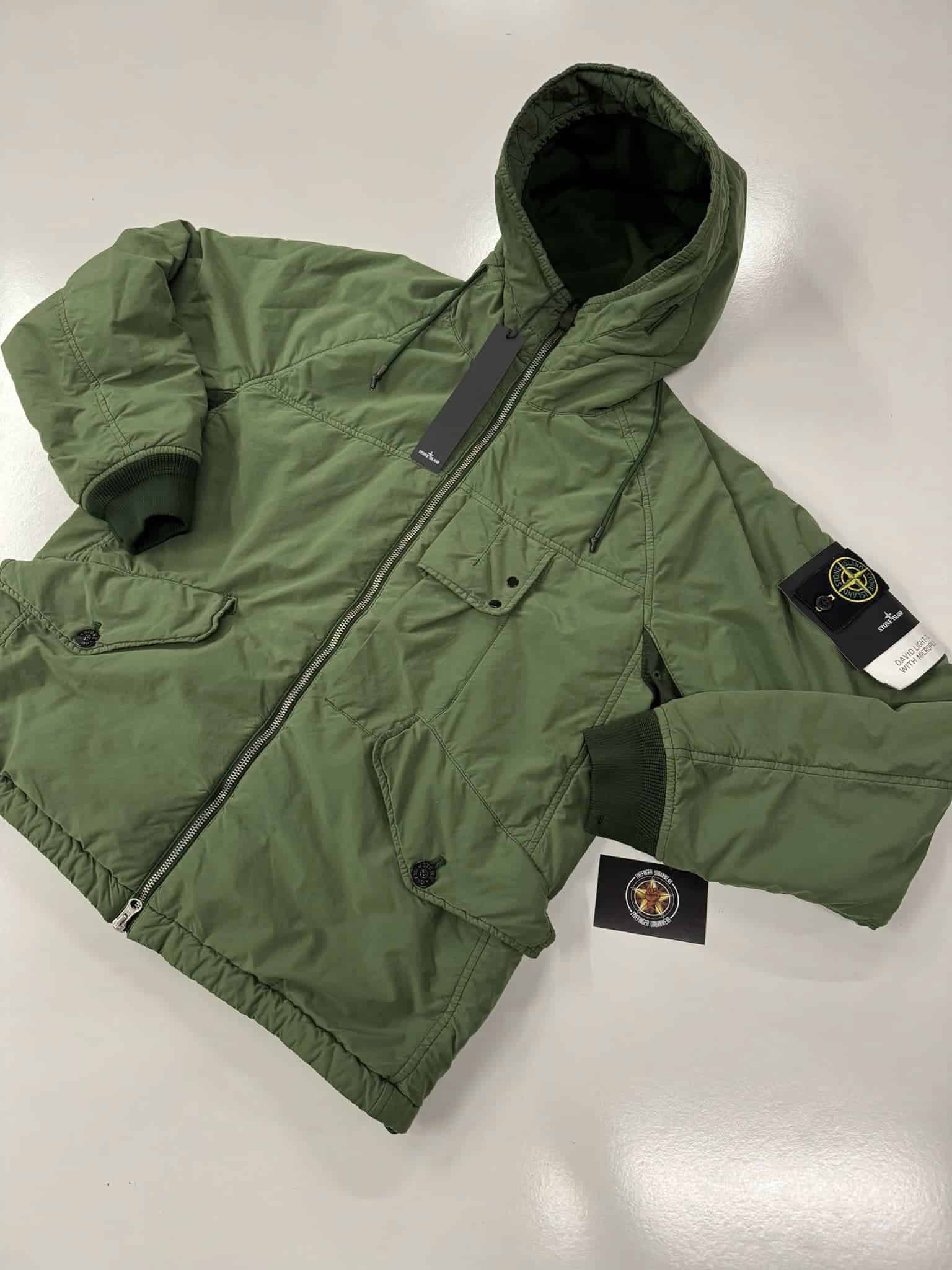 STONE ISLAND 41131 DAVID LIGHT-TC WITH MICROPILE HOODED JACKET