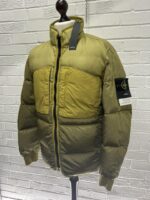 Stone Island 42840 MODIFIED PANAMA 6/3 HT NYLON MIX FABRICS DOWN-TC JACKET - Large / 25” p2p outer - Image 6