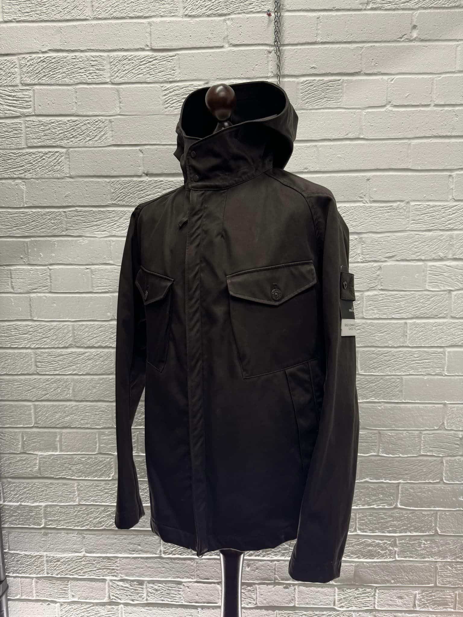 STONE ISLAND 441F1 RASO GOMMATO DOUBLE GHOST PIECE HOODED