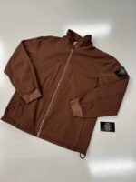Stone Island 66953 Track top in 77% stretch nylon twill -   Colour  Cheatnut Brown  -   Large / p2p 24”