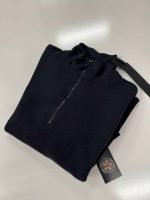 631F3 STONE ISLAND GHOST PIECE Half-zipper sweatshirt in cotton / wool fleece -   Large / p2p 24” - Image 2