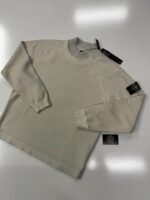 Stone Island 60954 Mock neck sweatshirt in gauzed cotton nylon fleece - Large  / 24” p2p