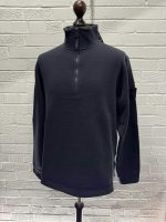 631F3 STONE ISLAND GHOST PIECE Half-zipper sweatshirt in cotton / wool fleece -   Large / p2p 24” - Image 5