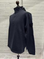 631F3 STONE ISLAND GHOST PIECE Half-zipper sweatshirt in cotton / wool fleece -   Large / p2p 24” - Image 6