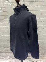 631F3 STONE ISLAND GHOST PIECE Half-zipper sweatshirt in cotton / wool fleece -   Large / p2p 24” - Image 7