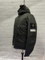 Stone Island 42446 Hyper Dense Nylon Twill With Primaloft Insulation Technology Hooded Jacket In Dark Green - Image 5