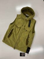 STONE ISLAND G0931 DAVID LIGHT-TC WITH MICROPILE HOODED GILET VEST     -  Medium / p2p 21”