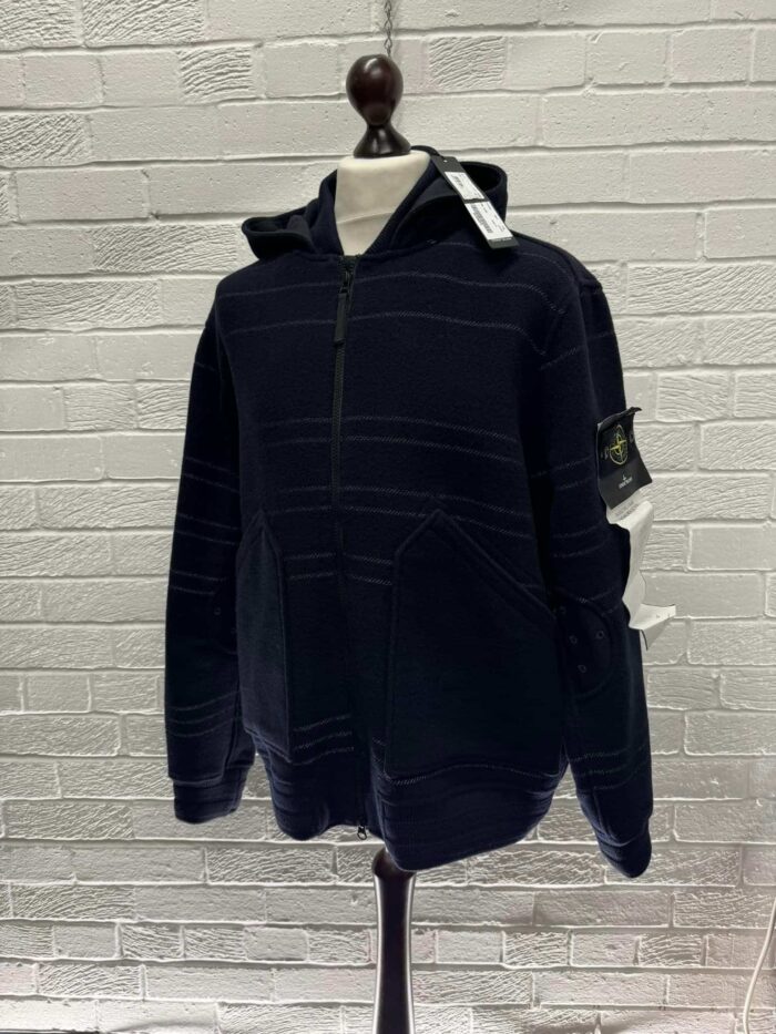 STONE ISLAND 42854 PANNO MILITARE + RIGHE REFLECTIVE HOODED JACKET